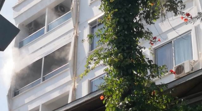 Alanya'da otelde korkutan yangın