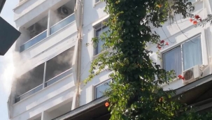 Alanya'da otelde korkutan yangın