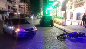Alanya'da otomobil ile motosiklet çarpıştı: 1 yaralı 
