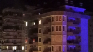 Alanya'da rezidansta korkutan yangın