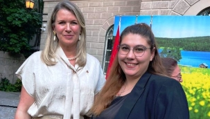 Alanya'dan diplomatik katılım: Akdeniz Gençlik Derneği resepsiyona katıldı 