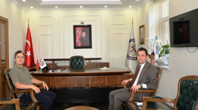 Alanyalı kaymakamdan Şakir Öner Öztürk'e hayırlı olsun ziyareti