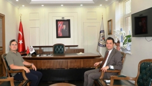 Alanyalı kaymakamdan Şakir Öner Öztürk'e hayırlı olsun ziyareti