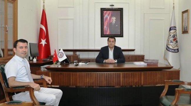 Başhekim Güler'den yeni kaymakama ziyaret