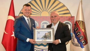 Fatih Ürkmezer'den ALTSO'ya veda ziyareti