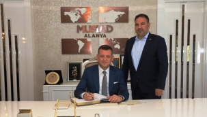 Fatih Ürkmezer'den MÜSİAD Alanya'ya veda ziyareti