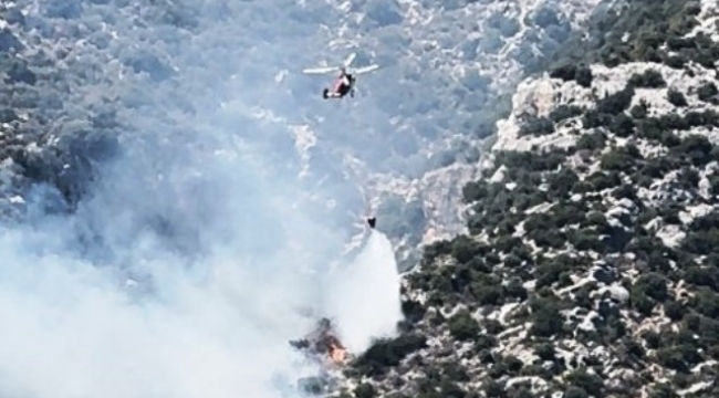Finike'de çıkan orman yangını kontrol altına alındı