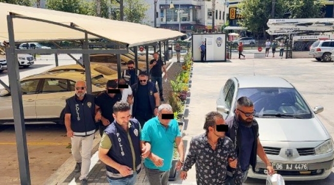 Gazipaşa'da çeşitli suçlardan gözaltına alınan 4 şahıstan 3'ü tutuklandı