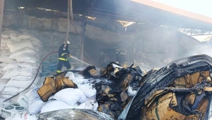 Gazipaşa'da fide üretim tesisinde çıkan yangın 2 saatte söndürüldü