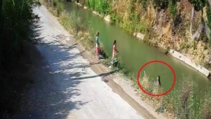 Küçük çocuğun sulama kanalına düşüp ölmüştü! Olay anının görüntüleri ortaya çıktı