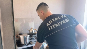 Ocakta unutulan düdüklü tencere itfaiyeyi alarma geçirdi