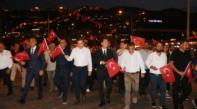 Alanya'da '15 Temmuz Demokrasi ve Milli Birlik Günü'nde anma töreni düzenlendi