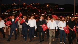 Alanya'da '15 Temmuz Demokrasi ve Milli Birlik Günü'nde anma töreni düzenlendi