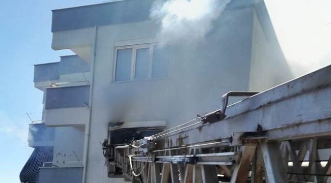 Alanya'da apartman dairesinde çıkan yangın çıktı