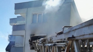 Alanya'da apartman dairesinde çıkan yangın çıktı