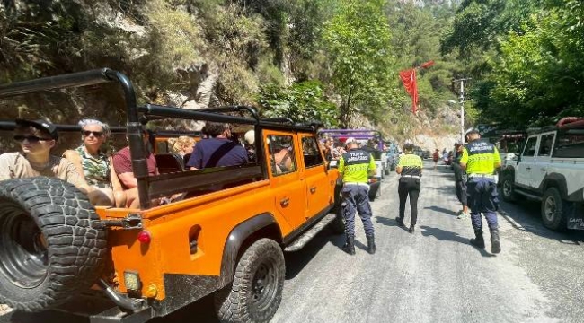 Alanya'da safari araçlarına ceza yağdı