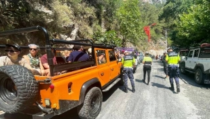 Alanya'da safari araçlarına ceza yağdı