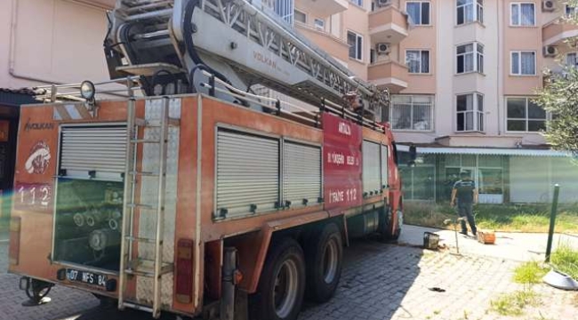 Alanya'daki apart otelde yangın çıktı