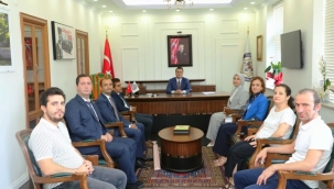 Alanya'daki kamu kuruluşlarından Kaymakam Öztürk'e ziyaret 