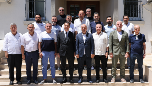 Alanyaspor'dan Kaymakam Öztürk'e 'hayırlı olsun' ziyareti