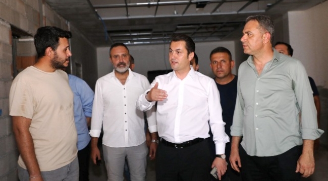 Kaymakam Öztürk Hükümet Konağı inşaatını inceledi
