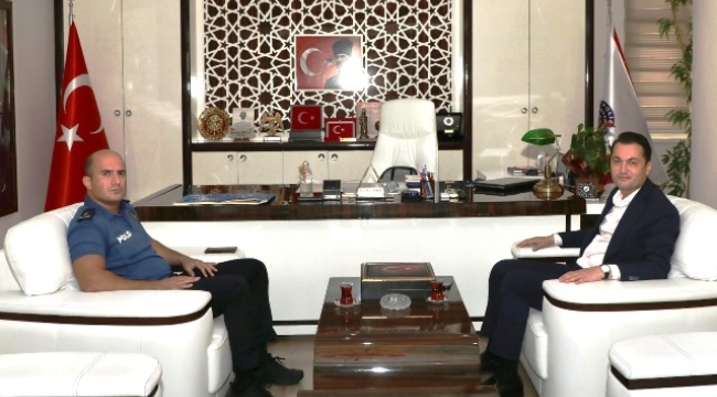Kaymakam Öztürk'ten Alanya Emniyeti'ne ziyaret