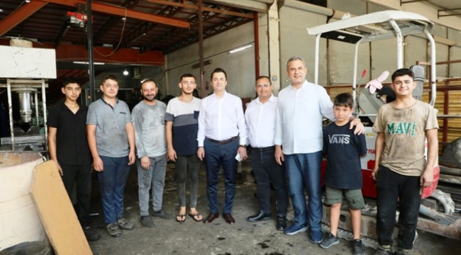 Sanayi esnafını dinleyen Kaymakam Öztürk'ten "Yanınızdayız" mesajı 