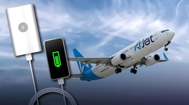 AJet uçuş sırasında powerbank kullanımını yasakladı