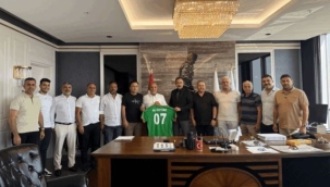 Alanyaspor yönetim kurulu, Başsavcı Ali Öztürk'e hayırlı olsun ziyaretinde bulundu