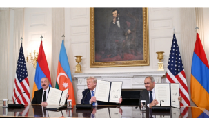 Aliyev, Trump ve Paşinyan arasında üçlü mutabakat zaptı imzalandı