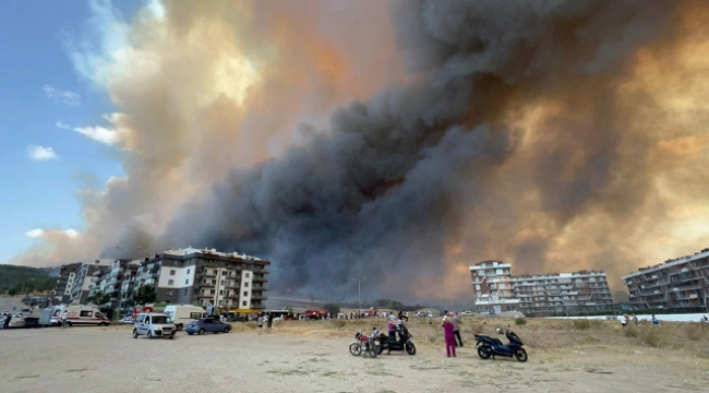 Çanakkale'de yangın ormana sıçradı: Boğaz ve havalimanı kapatıldı, 3 köy tahliye edildi