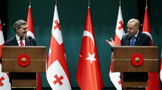 Cumhurbaşkanı Erdoğan: "Gürcistan ile yeni ticaret hedefimiz 5 milyar dolara emin adımlarla ilerliyoruz"