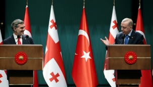 Cumhurbaşkanı Erdoğan: "Gürcistan ile yeni ticaret hedefimiz 5 milyar dolara emin adımlarla ilerliyoruz"