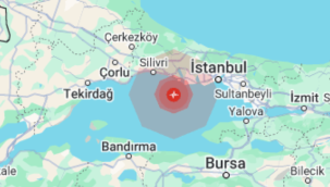 İstanbul'da hissedilen 5 büyüklüğünde deprem