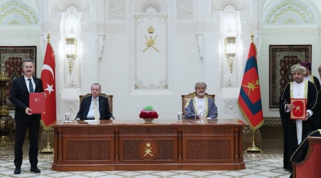 Türkiye ve Umman arasında 16 belge imzalandı