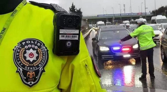 Alanya'da çakarlı araca 276 bin TL ceza