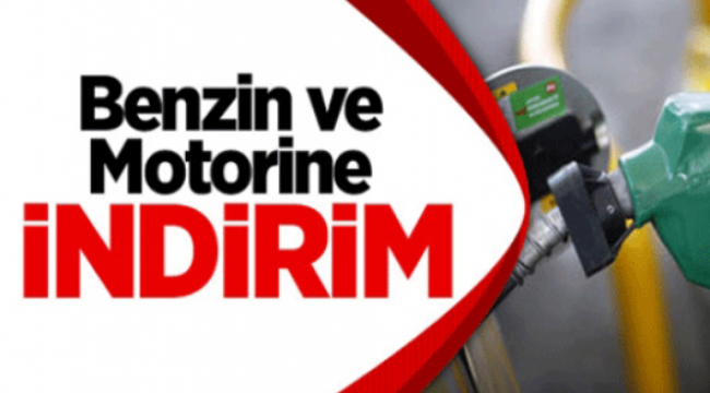 Benzin ve motorine indirim geldi