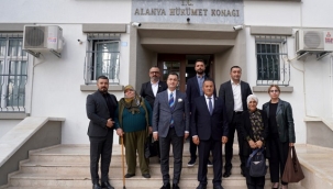 EMŞAV ve şehit aileleri Alanya Kaymakamı Öztürk'ü ziyaret etti