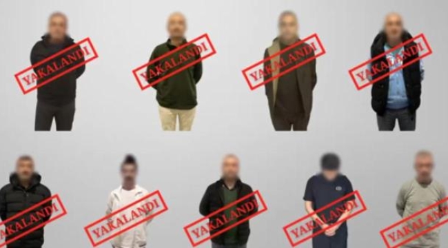 Kırmızı bültenle ve ulusal seviyede aranan 9 suçlu Türkiye'ye getirildi