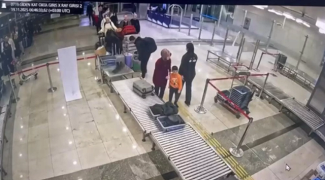 Büyükçekmece Adliyesi'nden 25 kilo altın ve 50 kilo gümüş çalan kişinin havalimanındaki görüntüleri ortaya çıktı