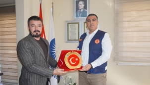 EMŞAV Alanya'dan İtfaiye Müdürü Hasan Çelik'e nezaket ziyareti