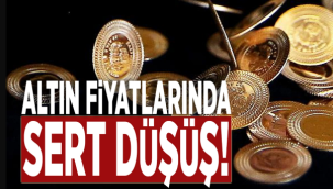Altın fiyatlarında sert düşüş