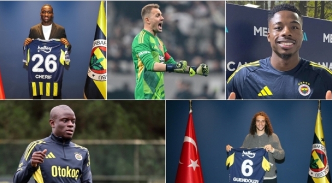 Fenerbahçe, ikinci transfer ve tescil döneminde kadrosuna 5 futbolcu dahil etti.