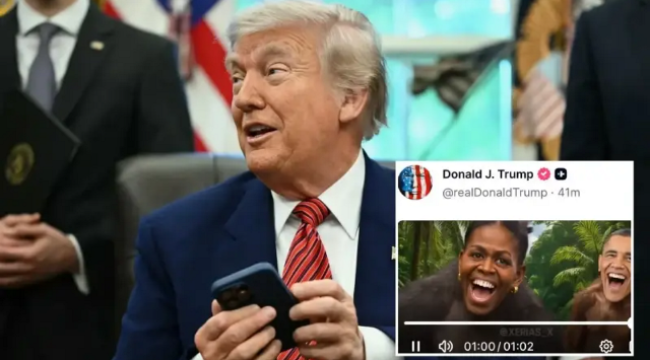 Trump'ın Obama ailesine yönelik 'ırkçı' paylaşımı kaldırıldı: Yanlışlıkla oldu