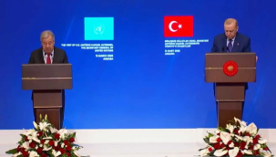 Erdoğan ve Guterres'ten barış çağrısı, Guterres: Atatürk barışın şans eseri olmadığını anlamıştı