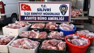 Satışa hazır halde 306 kilogram at eti ele geçirildi