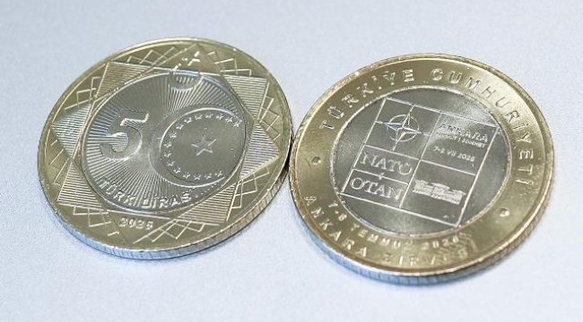 Darphane duyurdu: NATO Zirvesi anısına özel 5 lira basıldı