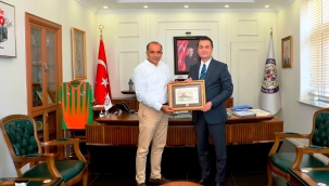 Albay Mindivanlı'dan Kaymakam Öztürk'e veda ziyareti