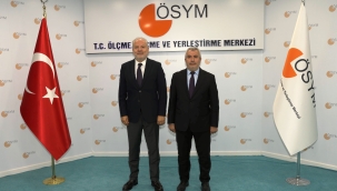 Rektör Sağer'den ÖSYM Başkanı Prof. Dr. Bayram Ali Ersoy'a ziyaret