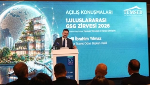 ATO BAŞKAN YARDIMCISI YILMAZ, "1. ULUSLARARASI GAYRİMENKUL SEKTÖRÜNÜN GELECEĞİ ZİRVESİ"NDE KONUŞTU